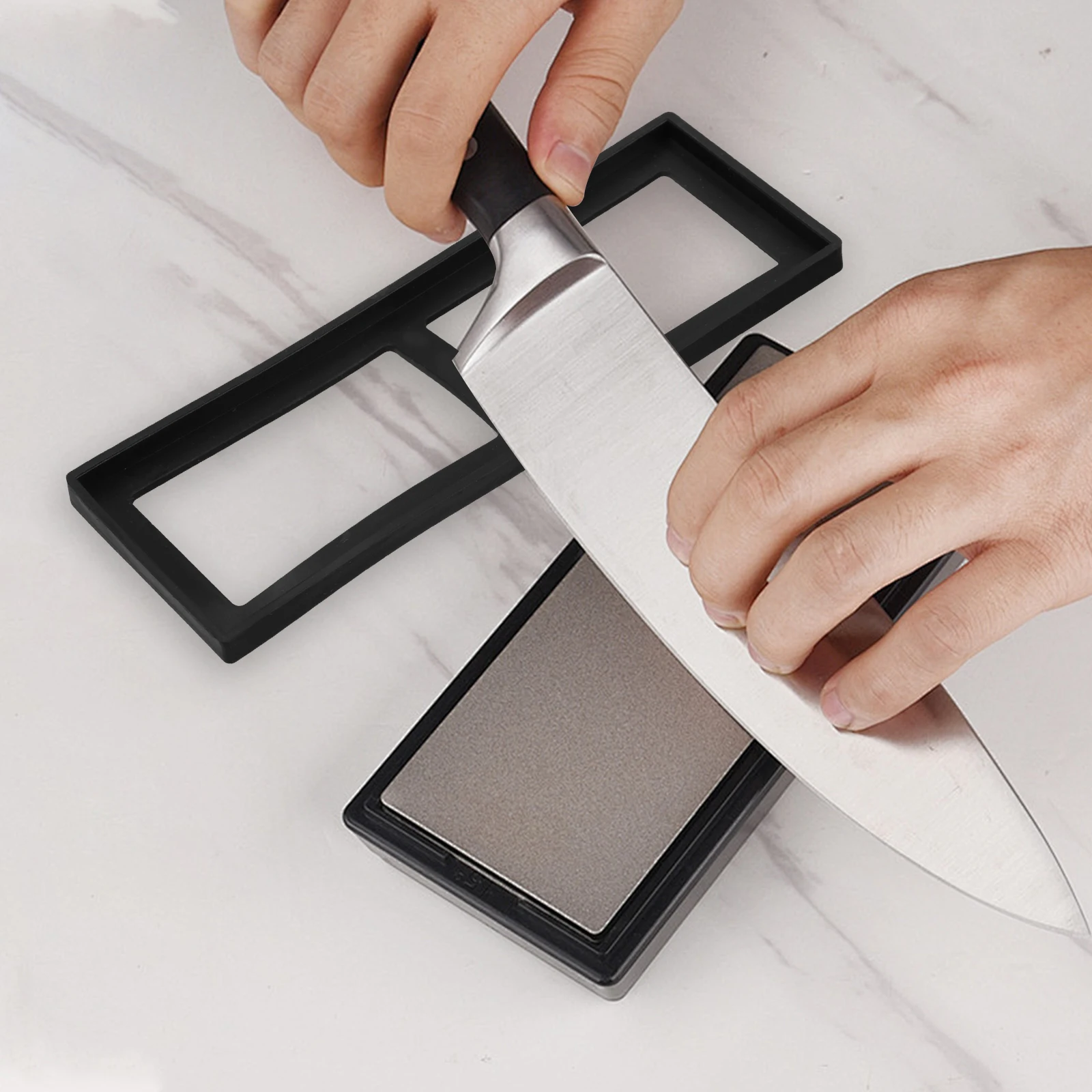 

Non slip Silicone Mat Sharpening Stone Holder Kitchen Whetstone Stand Anti Slip Mat Knife Tray Platform Sink Storage Whetstones