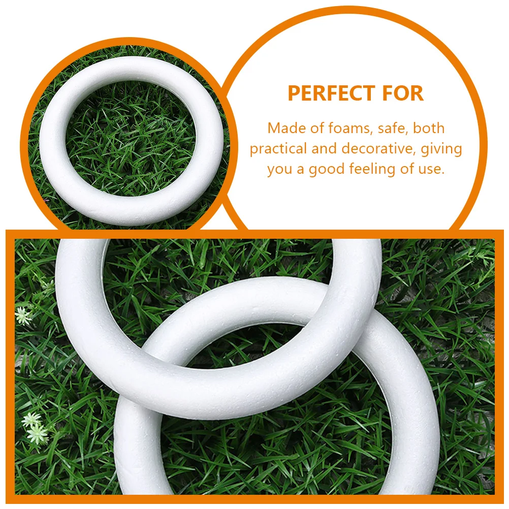 Versier schuimring Babymake-up Spons Cirkels Ringen Polystyreen Festival Party Schuimmodel