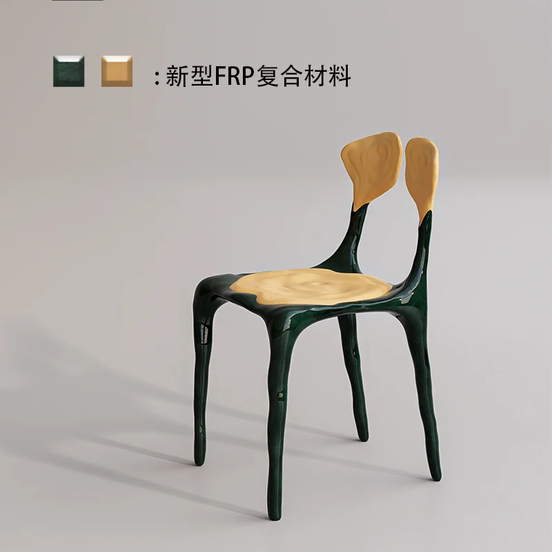 Rose dining chair home single art modern light luxury high-end designer chair