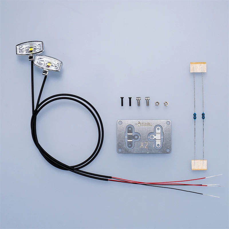 Foco de techo para camión RC 1/14, luz LED para Tamiya RC 1/14, accesorios para volquete de camión Tractor y piezas 1/12 Crawler TRX4 SCX10