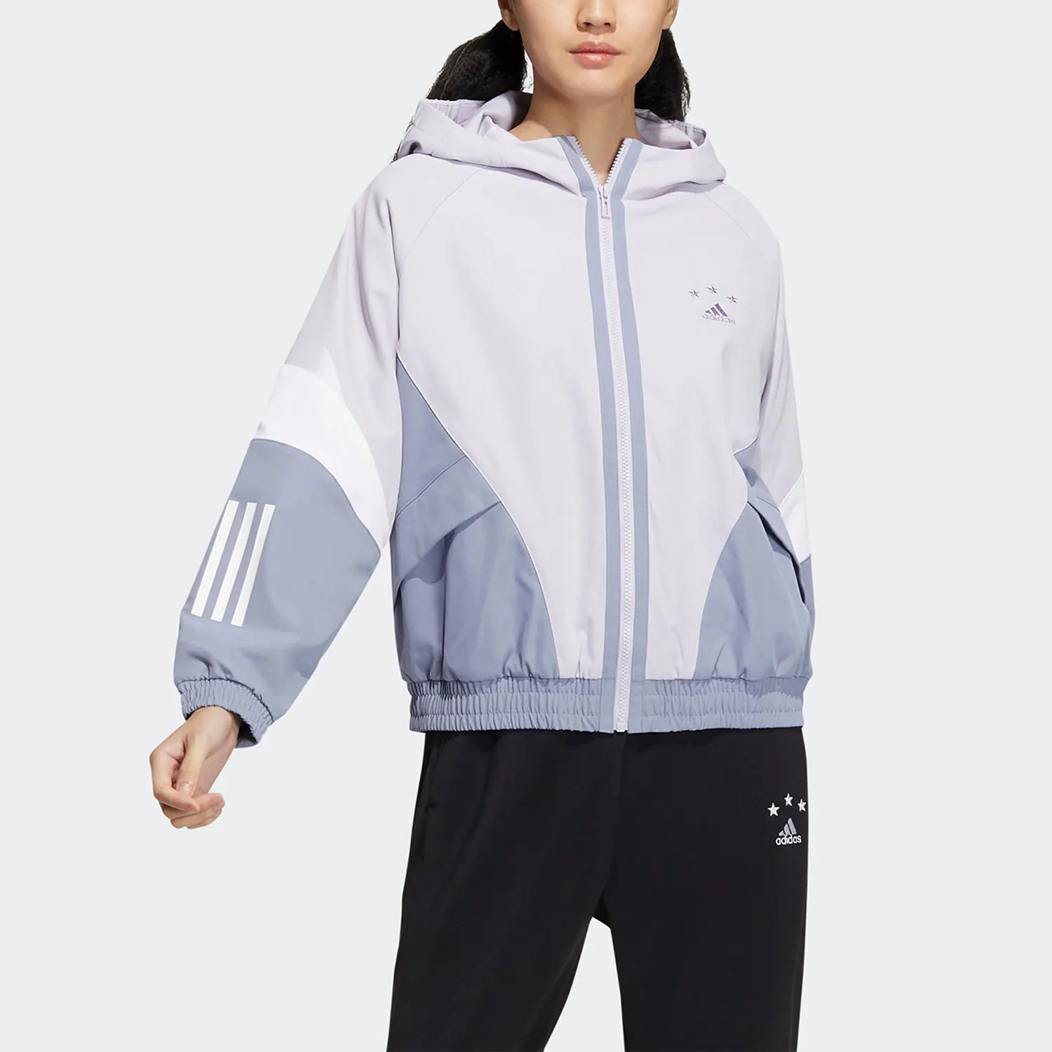 

Adidas Originals Women's Windproof Hooded Jacket with Fleece HY2813