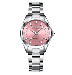 Montre-bracelet étanche à quartz avec bracelet en acier inoxydable pour dames, montres de couple, mode décontractée minimaliste, nouveau, 2024