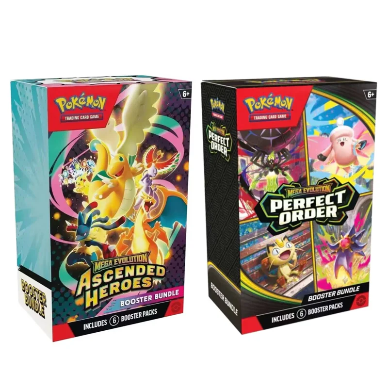 Image of Pokemon English Mega Perfect Order Ascended Heroes Scarlet Violet 151 Booster Bundle ME03 Trainer Box Sammelkarten