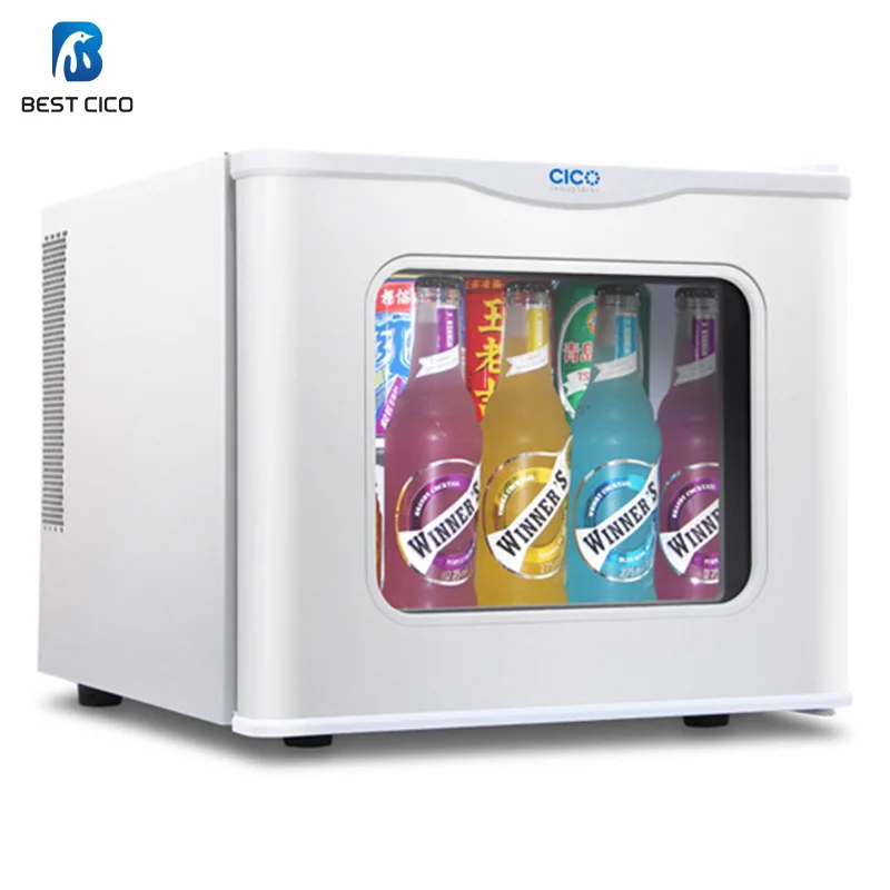 BC-17S  17L commercial custom display drink mini thermoelectric fridge glass door mini bar fridge refrigerator