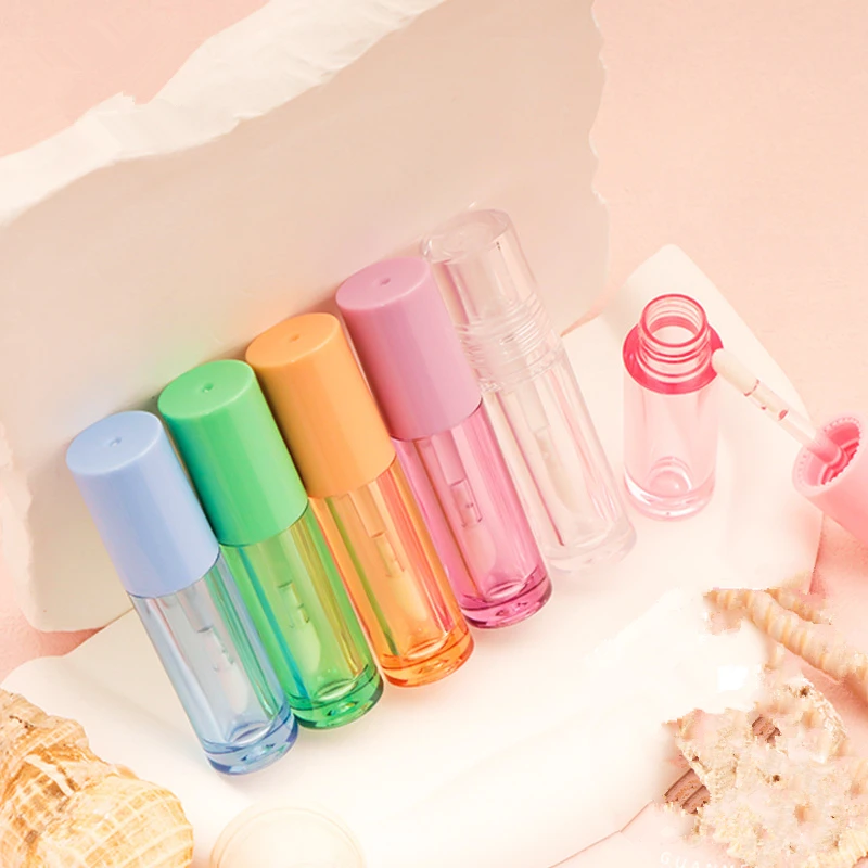 100pcs 2ml Empty Lip Gloss Tube Plastic Refillable Bottles Lip Glaze Tube DIY Lipstick Bottle Cosmetic Sample Container