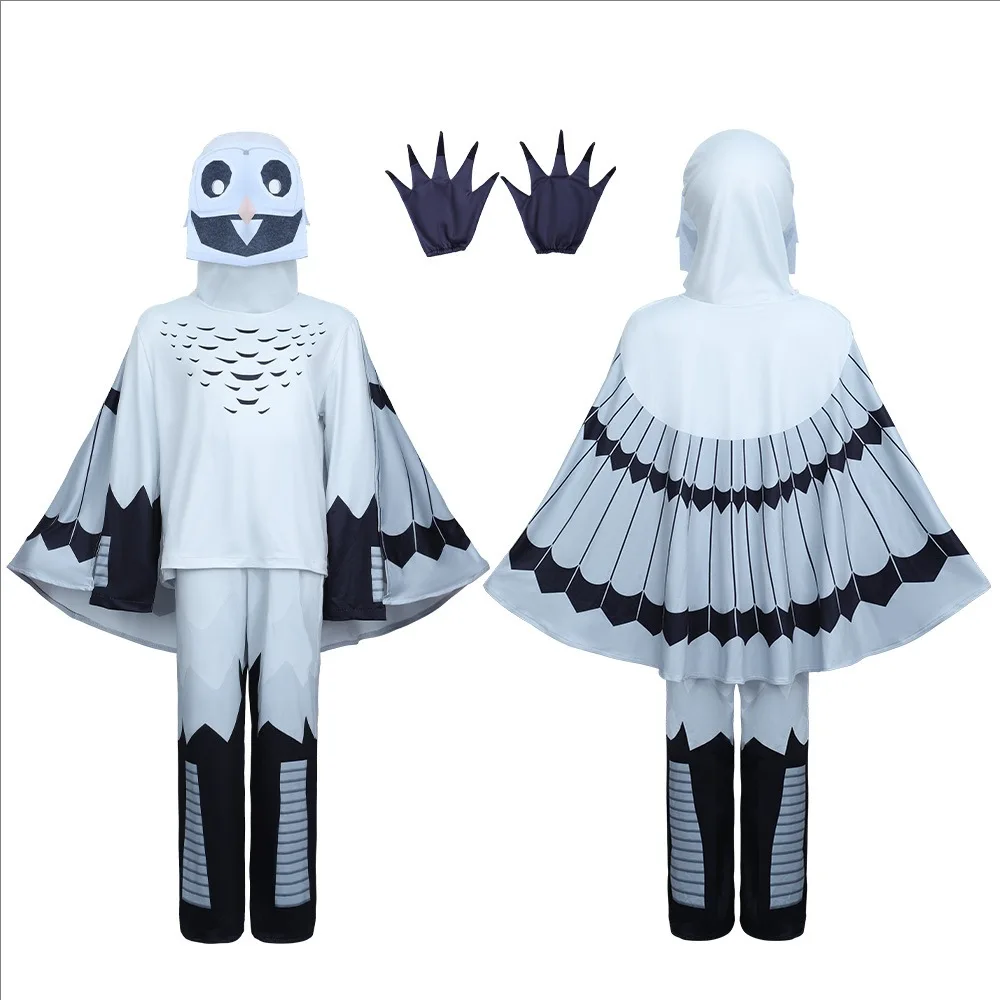 99 Nächte im Wald Cosplay-Kostüm für Kinder, Eule, Halloween-Kostüme, Tiere, Hirsch, Eule, Rollenspiel-Kleidungsset, Weihnachtsgeschenke für Kinder