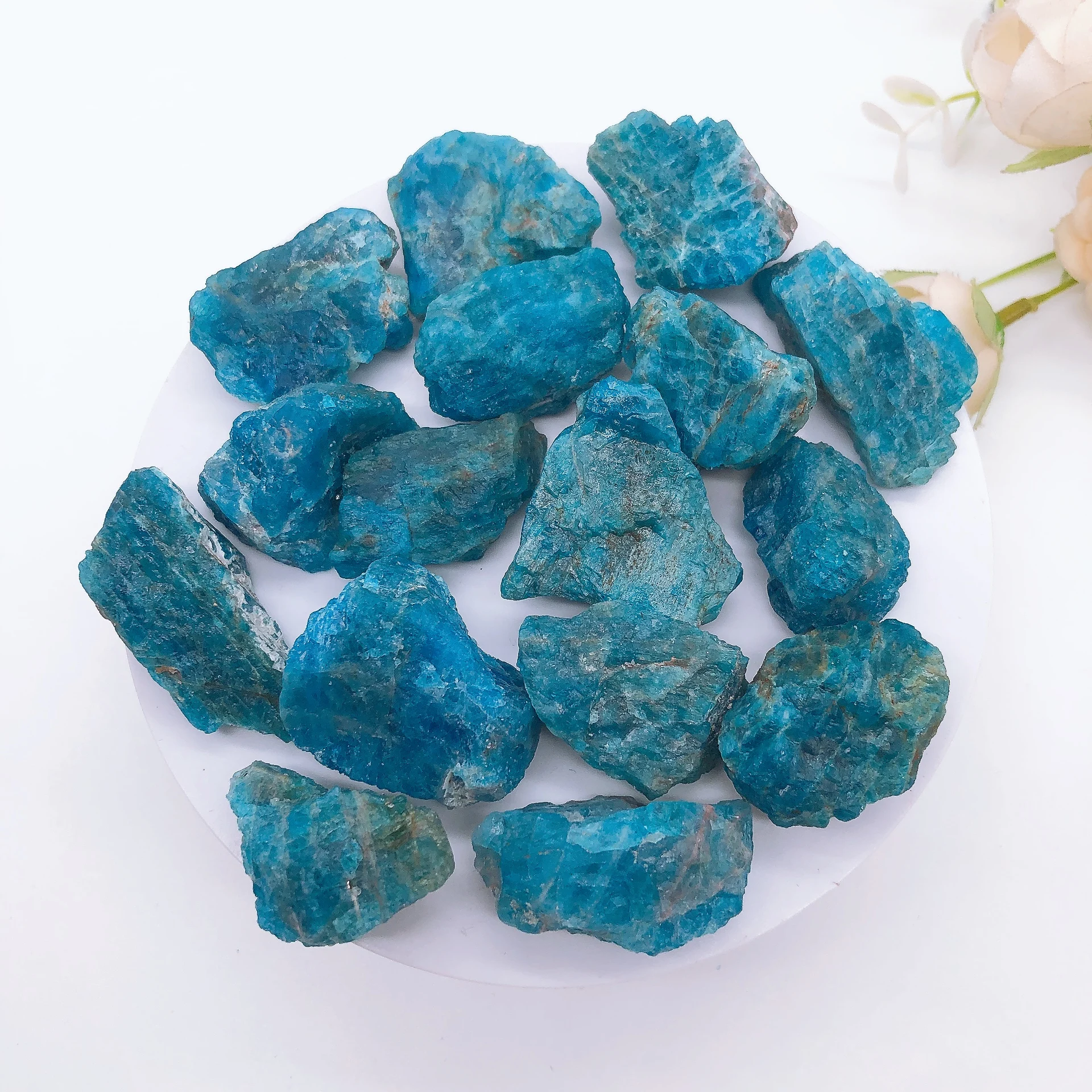 50g Natural Apatite Raw Ore Stone Mineral Specimen Crystal Quartz Rock Rough Aquarium Energy Healing Home Decoration Collection