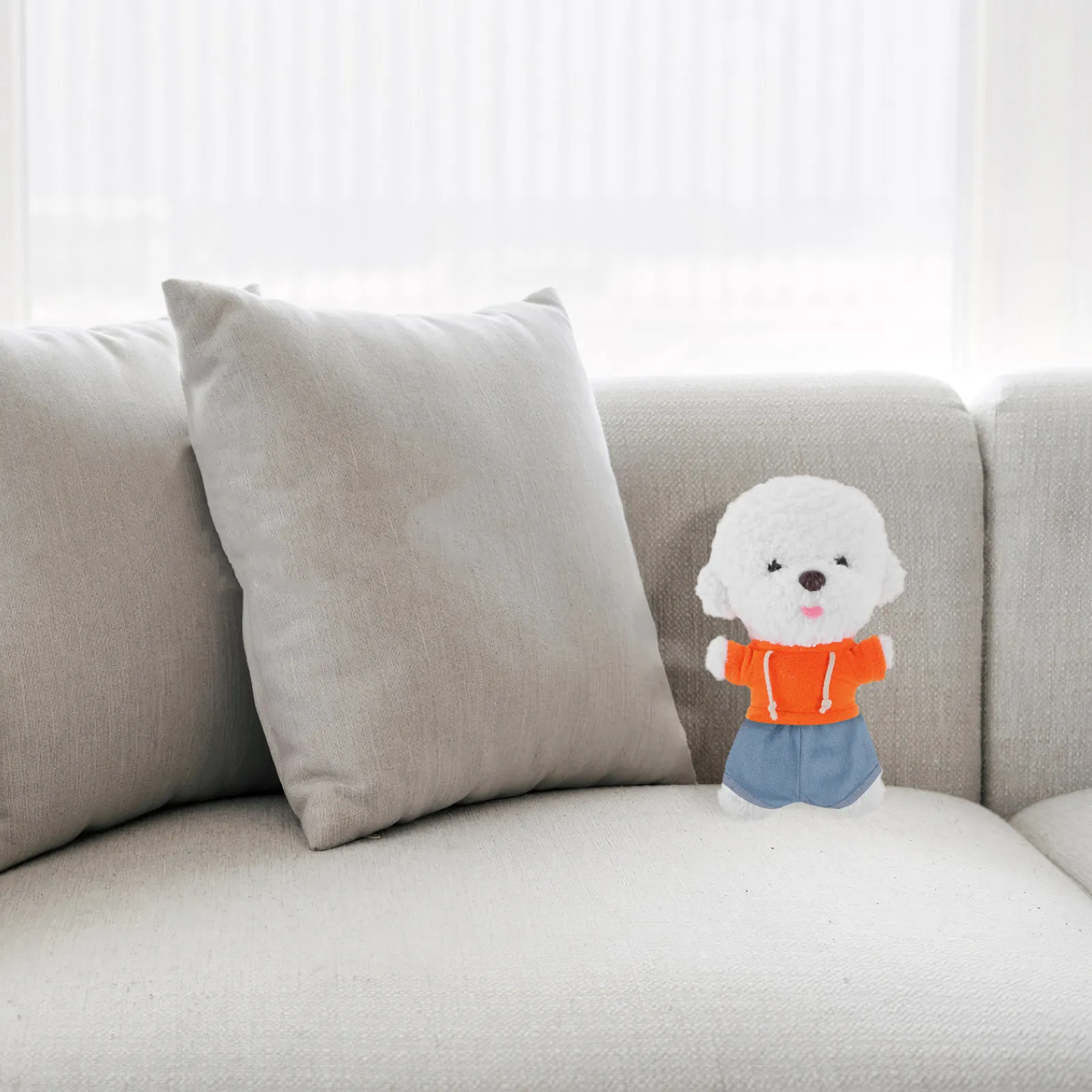 20cm Stuffed Bear Clothes Set Cute Hoodie and Pants Soft Comfortable Wear Resistant Animal Doll Outfit