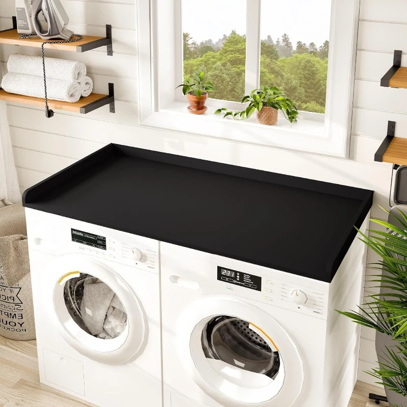 Wooden washing machine top cover plate Household washing machine top cover rack Wooden washing machine storage rack