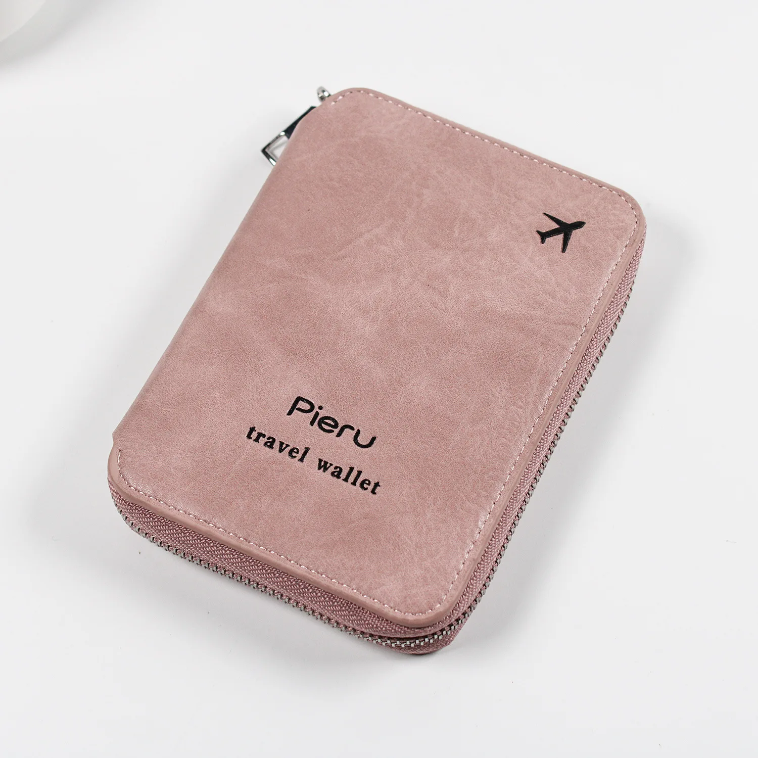 Multifunctional RFID anti-theft brush passport holder document bag travel wallet zipper storage document card bag passport bag