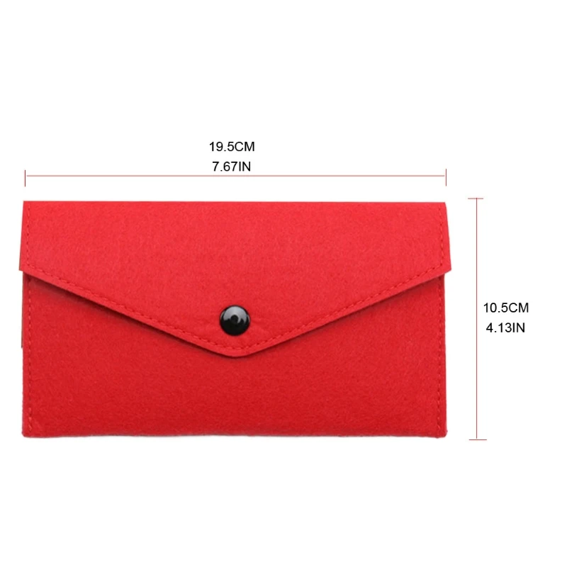 Unisex Felt Coin Purse Bag Women Girls Simple Coin Wallet for Case Casual Money Change Card for Key Holder Solid C