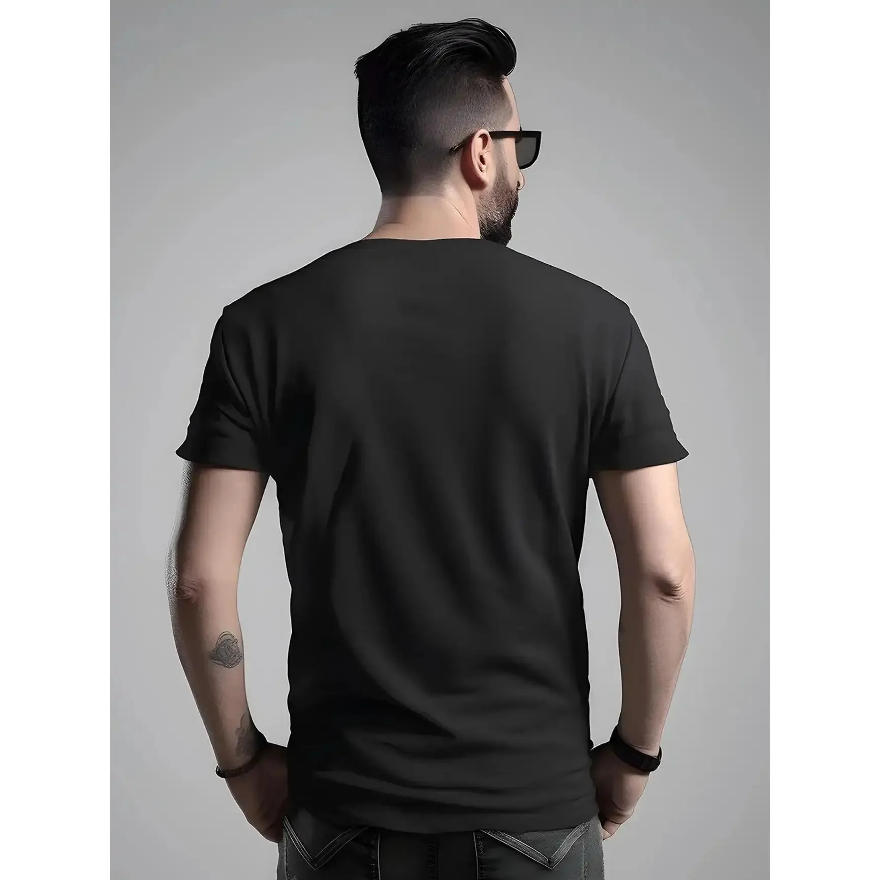Men's 100% Cotton Fabric Streetwear Clothing T-Shirt - Casual Short-Sleeve Good Graphic Tees with Funny Print 