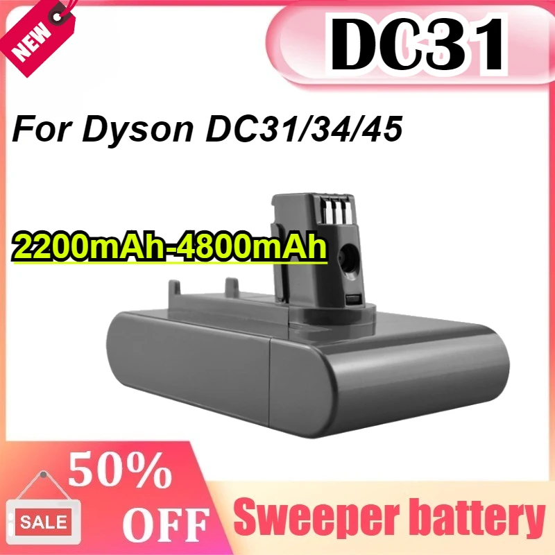 

DC31 22.2V 2200mAh-4800mAh Battery for Dyson TypeA DC34 DC35 DC44 Vacuum Clearner Animal for Dyson Sweeper Battery