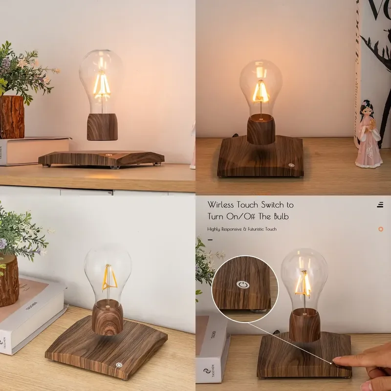 【CHIMU HOME】 Floating Magnetic Levitation Night Light Lamp for Bedroom Living Room Desk Decoration