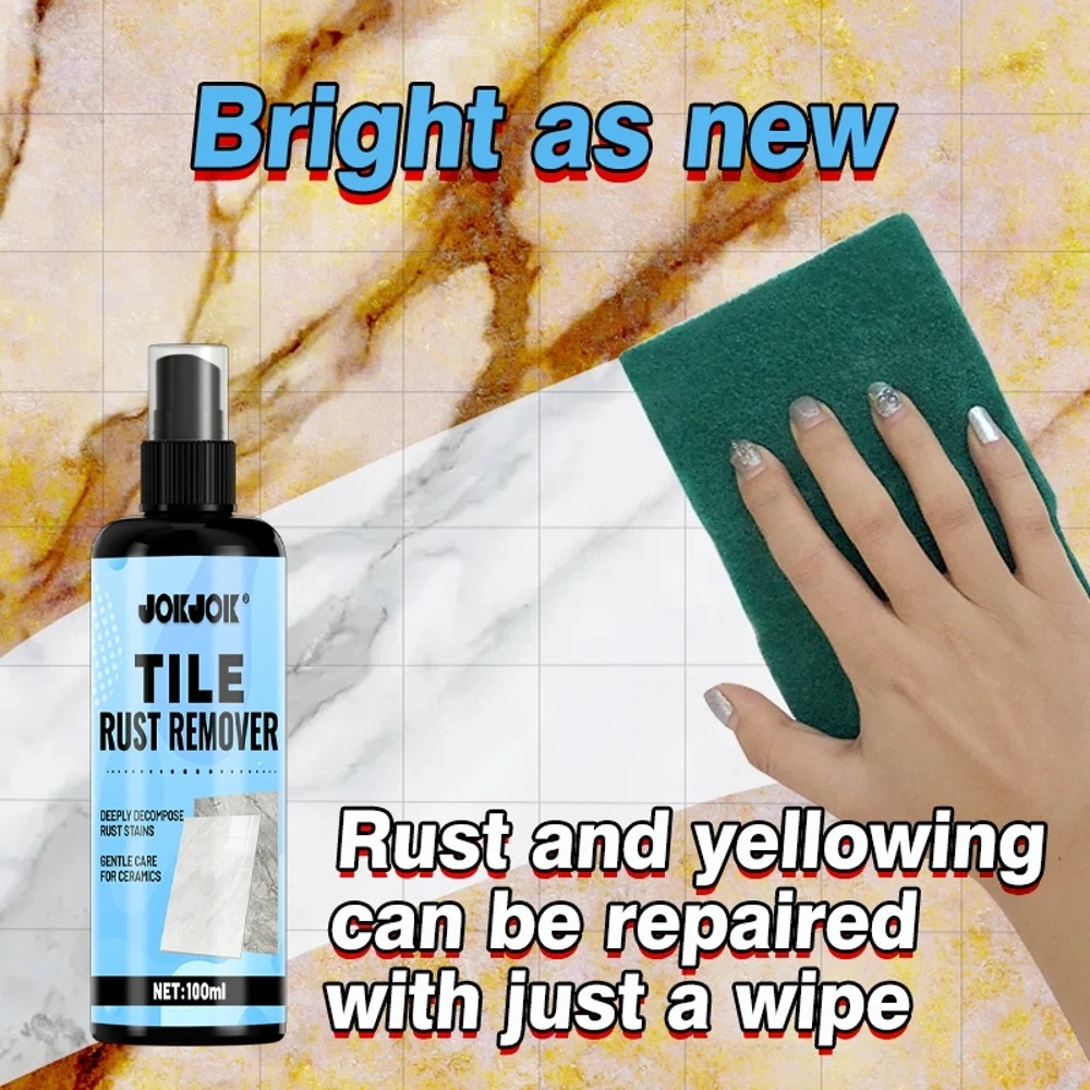 Tile And Metal Rust Remover - Quick Polishing of Homes, Quick Refurbishment of Chrome-Plated Parts And Stainless Steel, Suitable