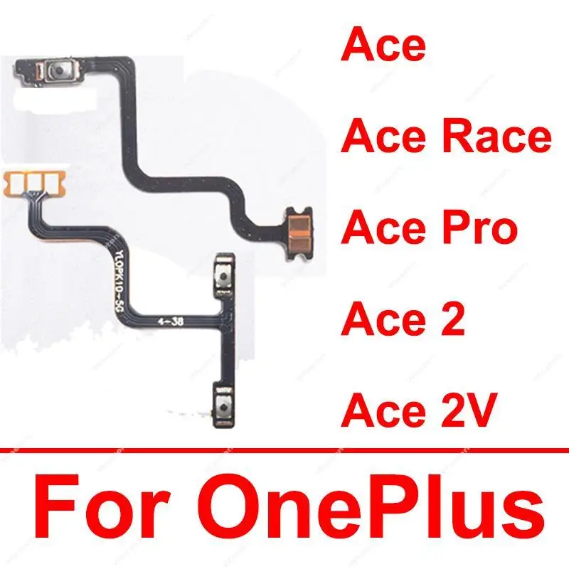 Volume Power Flex Cable For OnePlus 1+ Ace Ace Racing Ace Pro Ace 2 2V On Off Power Volume Side Flex Ribbon Parts