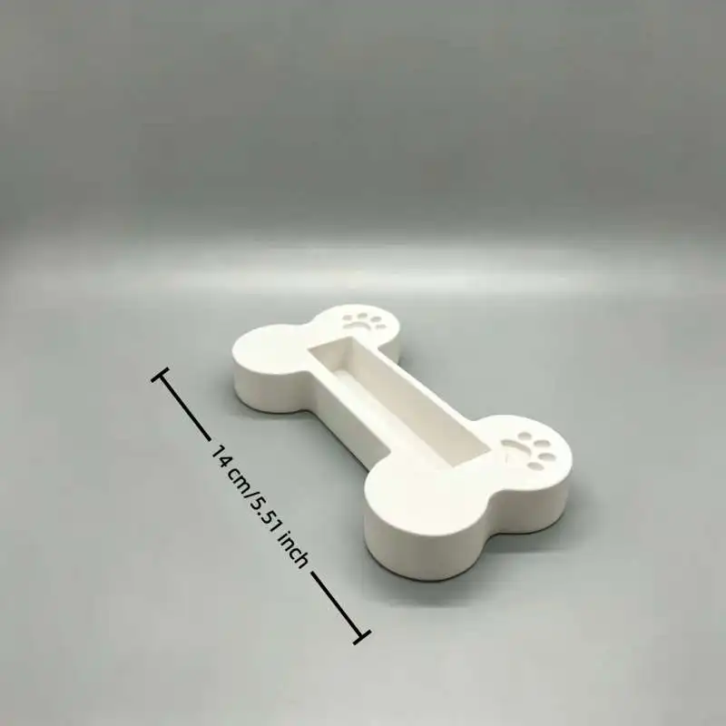 Dog Bone Shaped Business Card Holder Name Card Stand Display Rack For Office Desk Organization Table Decoration