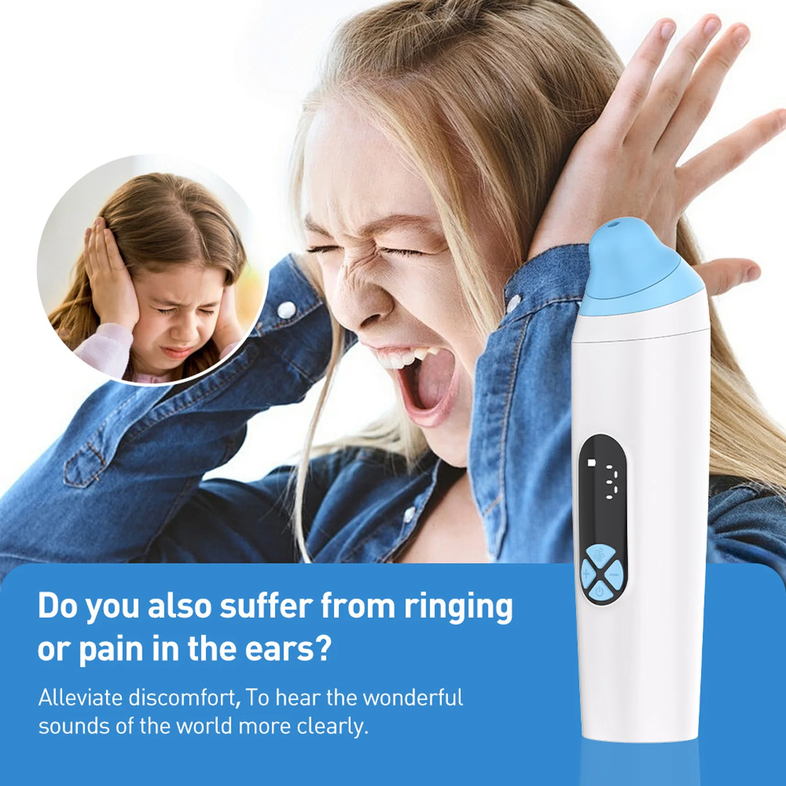 Ear Pressure Relief Device Eustachian Tube Unclogger Easy To Use Unblock Eustachian Tube Balancing Ear Pressure for Diving