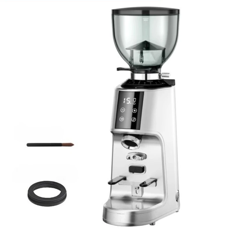 Автоматическая кофемолка для кофейных зерен, профессиональная кофемолка для кофейных зерен с регулируемой степенью грубости, умный сенсорный экран, кофемолка для кофейных зерен