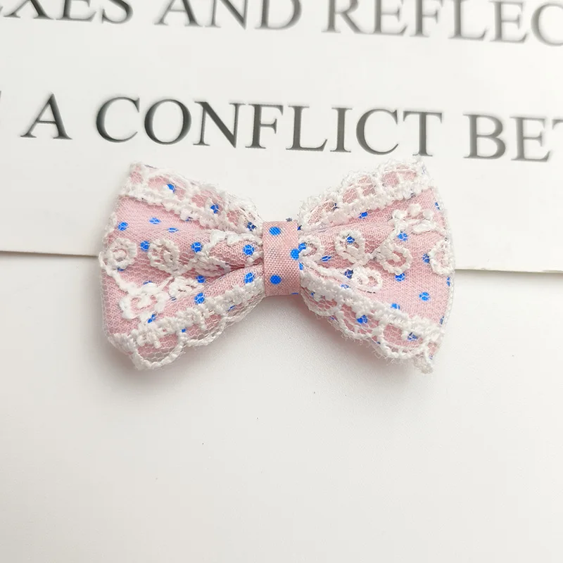 55MMX35MM الدانتيل الانحناء الزهور نقطة شبه الانتهاء DIY بها بنفسك الأطفال دبوس الشعر اكسسوارات الملابس حقيبة الأحذية الجوارب اكسسوارات الحرف #5