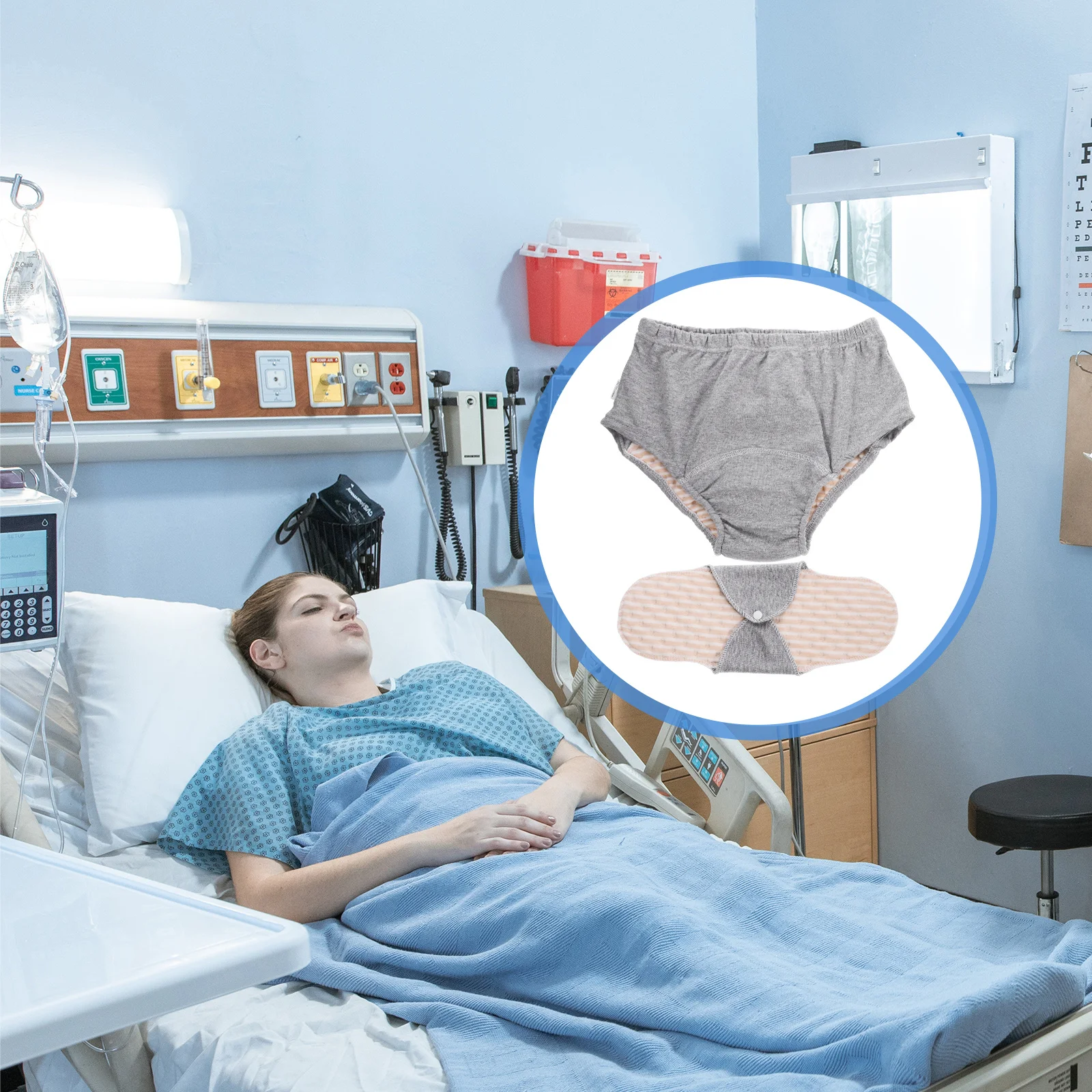 حفاضات مانعة للتسرب ملابس داخلية لسلس البول للكبار مقاس L قابلة لإعادة الاستخدام وقابلة للغسل من القماش مضادة للتسرب مبولة بانت الحفاض لكبار السن