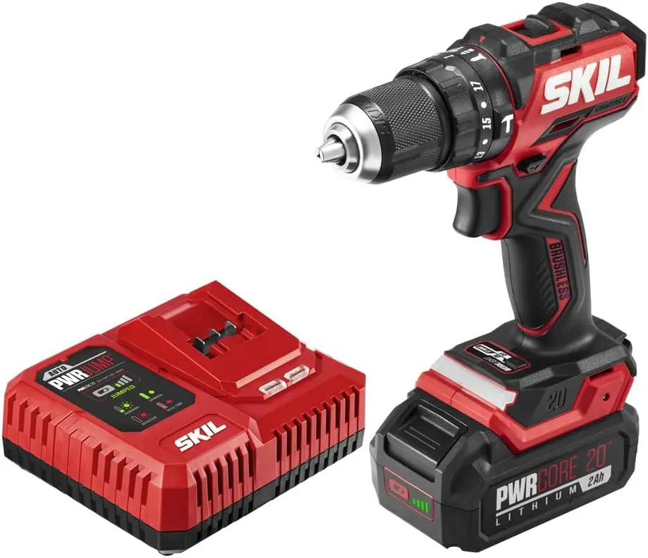 

Бесщеточный инструмент PWR CORE 20, 20В, 1/2 дюйма Компактный набор перфораторов 3-в-1 с патроном 1/2'' с одним кольцом, быстрозажимным патроном и светодиодной подсветкой в комплекте