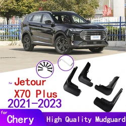 4pcs Mud Flaps For Chery JETOUR X70 PLUS 2021 2022 2023 Mudflaps Splash Guards Mud Flap Front Rear Mudguards Fender