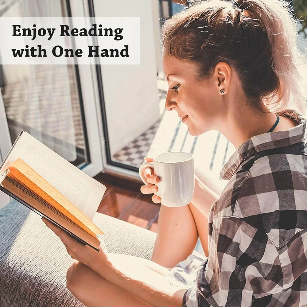 Book Page Holder for Reading Cute Acrylic Bookmark Thumb Book Holder Book Marks Thumb Ring Book Accessories Teacher Supplies image 3
