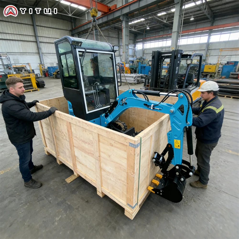 미니 굴삭기 1.8톤 맞춤형 미끄럼 방지 가정용 미니 굴삭기 버킷 360도 교체 가능 °   팔의 회전