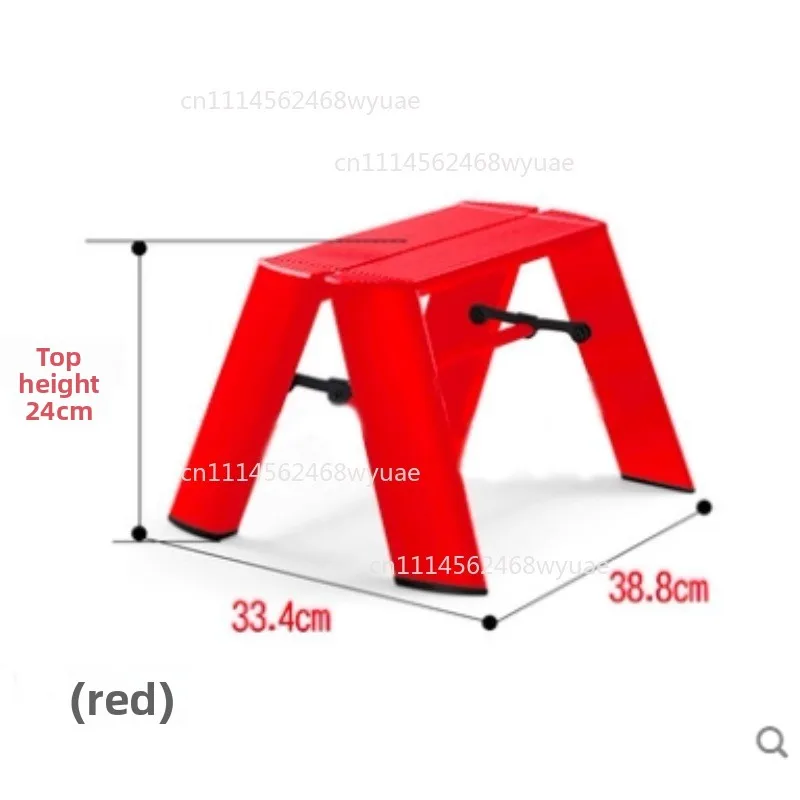 Multifunctional thickened household children's ladder folding aluminum alloy ladder stool shoe changing stool