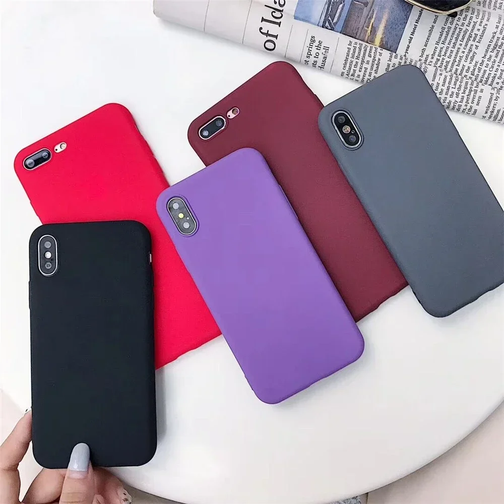 Matte Sandstone Silicone Phone Case For Oneplus 7 8 Pro 5T 5 One Plus 6T 6 Oneplus7 Soft Frosted TPU Skin Cover Coque Protection