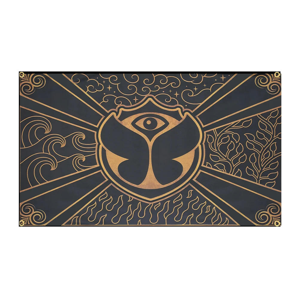 T-Tomorrowland Flag Music Electronic Dance Festiva Polyester Printed Home or Outdoor Decoration flag