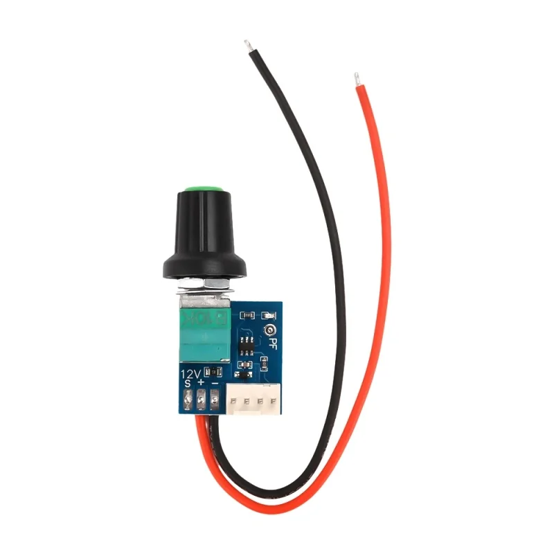 Controlador de velocidad PWM manual de cuatro cables DC5-12V con interruptor, regulación de velocidad del ventilador del chasis y reducción de ruido se puede apagar