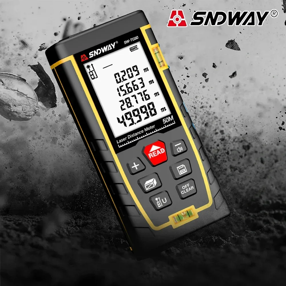 

SNDWAY SW-MS TG Series Laser Distance Meter Digital Tape Measure Rangefinder Professional Range Finder Laser Meter