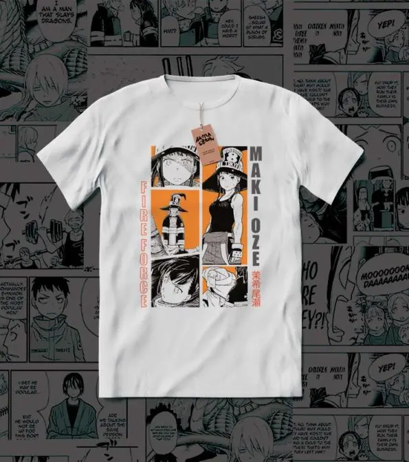 POLO ANIME FIRE FORCE – MAKI cotton shirt