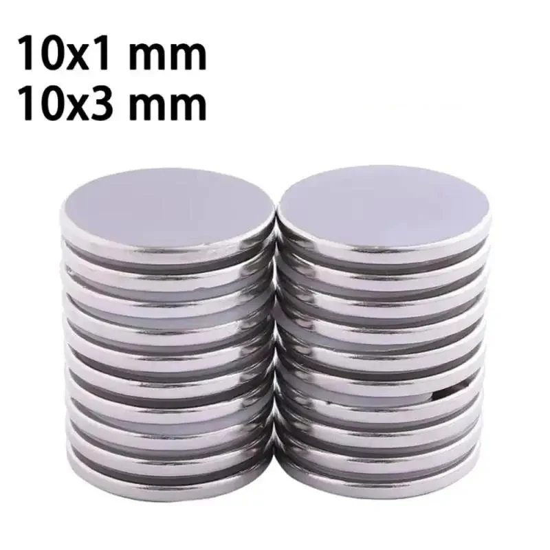 10x1 10x3 Neodymium Magnet 10mm X 3mm N35 NdFeB Round Super Powerful Strong Permanent Magnetic Imanes Disc 10*3