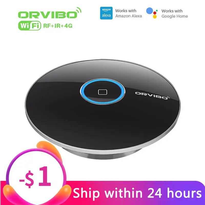 Top! Orvibo Smart Remote Control Allone Pro Universal Control IR 433MHz Connected Work With Echo Alexa For Smart Home Automation