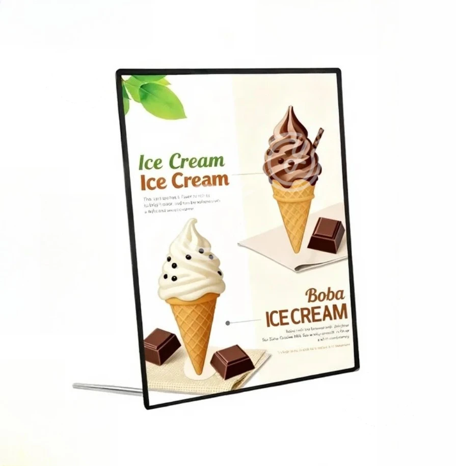 فيلم مخصص مصباح ليد صندوق إعلاني تصميم شخصي لافتات صندوق إضاءة أكريليك متجر الأعمال قوائم لوحة إعلانات مثبتة على الحائط