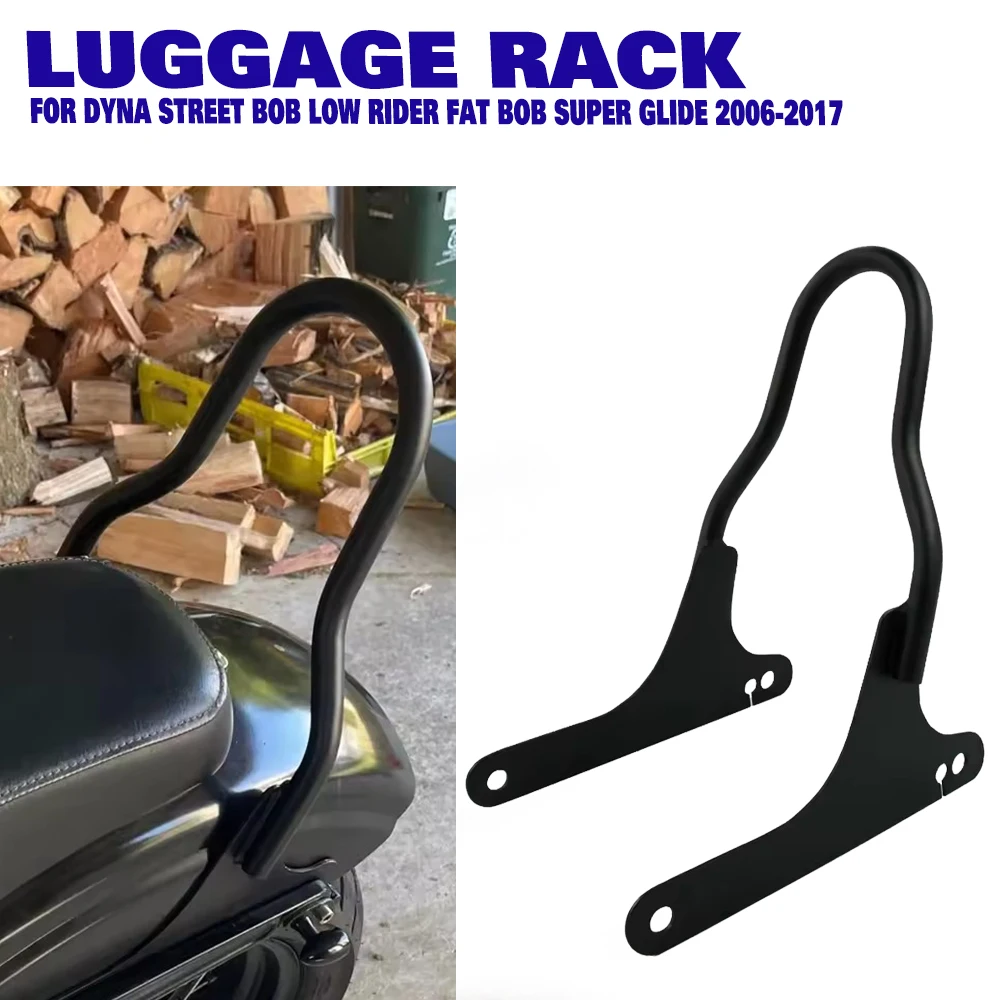 Compatible With Harley Dyna Street Bob Low Rider Fat Bob Super Glide 2006-2017 Motorcycle Passenger Upright Backrest Sissy Bar