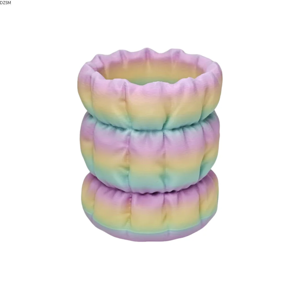 

Creative 3D Printed Pen Holder Smooth Wear-Resistant Pen Stand Thick Durable Imitation Silk Makeup Brush Holder Home Office