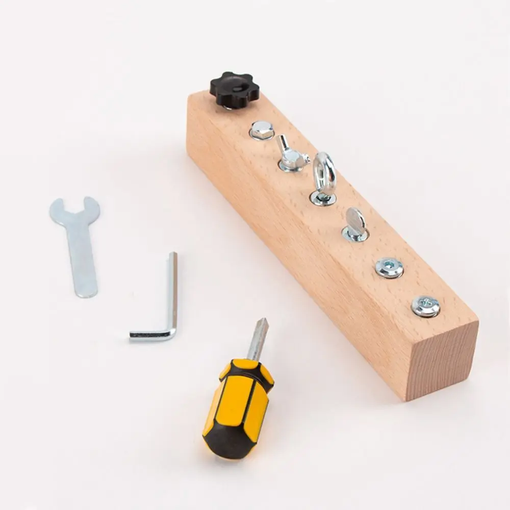 Bead Toddlers Screwdriver Board Set Bolt Nuts Kids Screw Driver Activities Tools Pretend Play Montessori