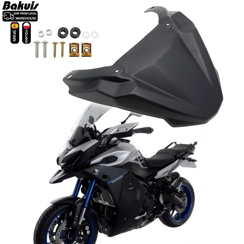 Beak Nose Cone Extension Cover Extra Carbon Fiber Texture Front Wheel Fender For MT-09 FJ09 MT09 Tracer 900 GT 2015-2020