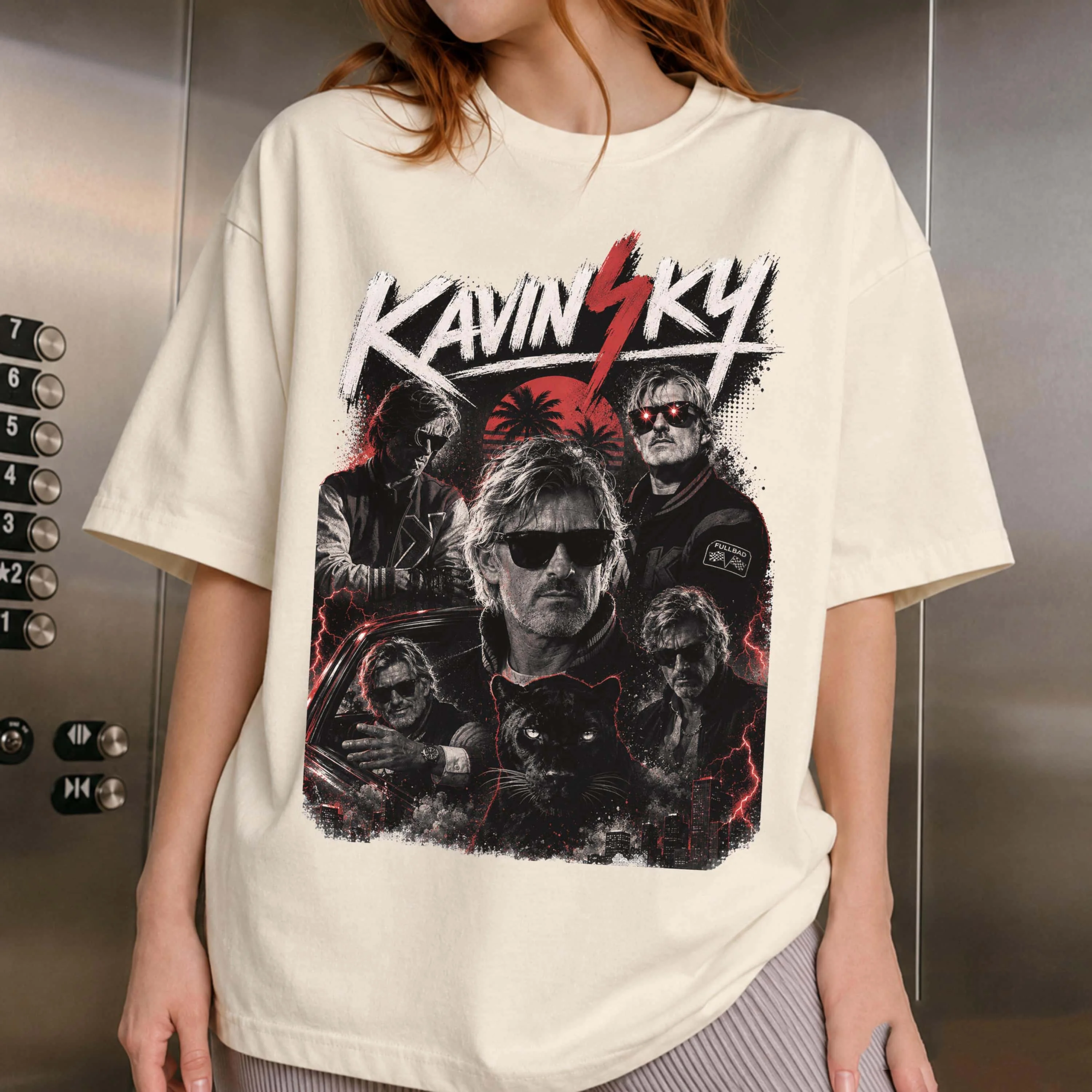 Kavinsky Tribute Shirt Nightcall Synthwave Tee Retro Electro DJ Memorial T-shirt 2026 Summer Men Women Cotton Streetwear Shirt