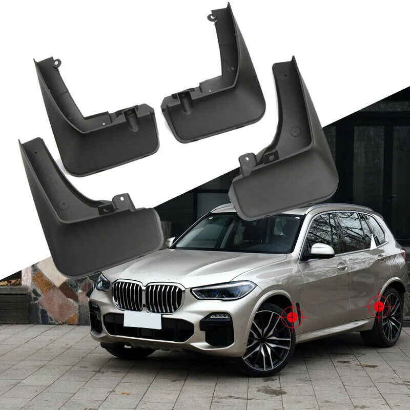 4Pcs Car Splash Guards Mud Flaps Mud Guards For-BMW X5 G05 Sport 2019 - 2020