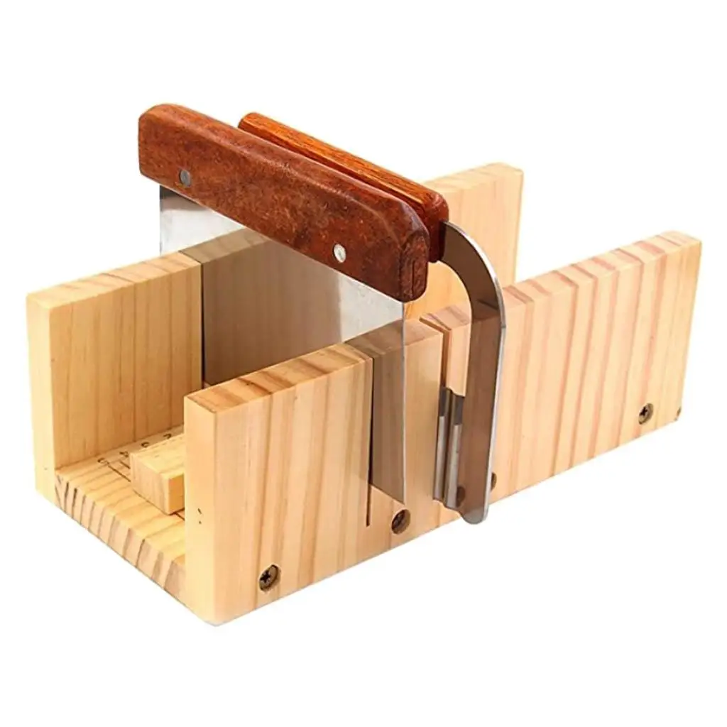 Adjustable Wooden Soap Cutter Cake Loaf Soap Cutting s Planer with Scale, Multifunctional, Easy To Use