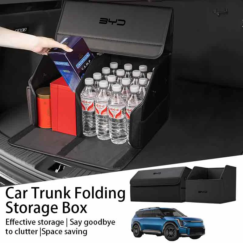 

Car Trunk Storage Box Organizer Foldable Stowing Tidying Container Bag For BYD Shark 6 M6 G3 G5 T3 E2 F3 I3 F0 F6 S6 S8 E5 E6 G6