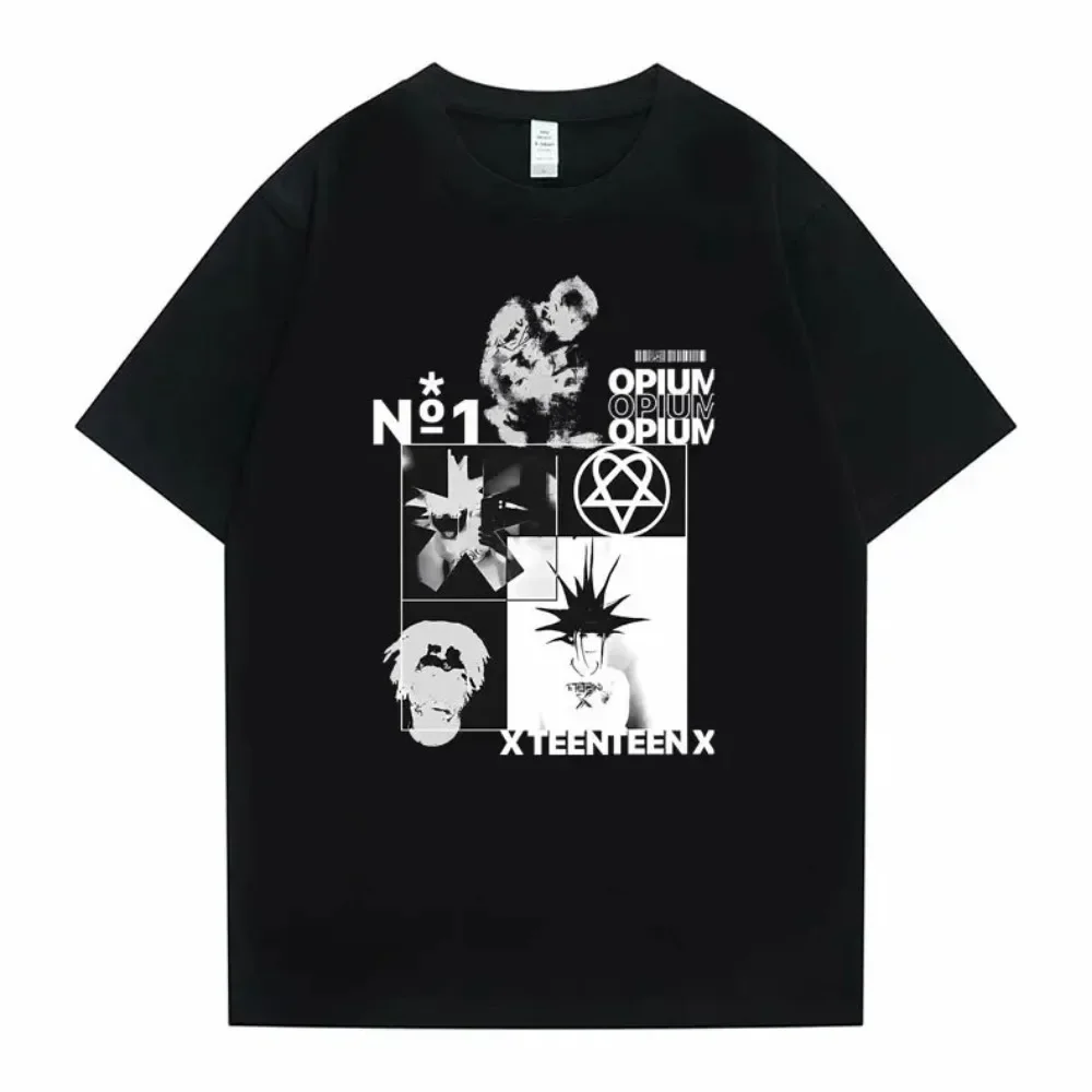 Hip Hop Playboi Carti Punk Is Not Ded Opium Saves Lives Print Tshirt Men Women Oversized T Shirt Cotton Tee Hip Hop T-shirt Topa