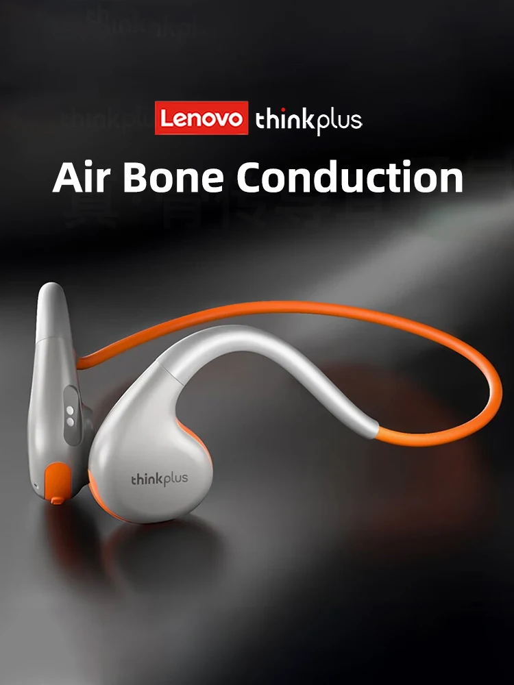 Original Lenovo X7 Conduction d'air casque sans fil Bluetooth 5.3 écouteurs Conduction osseuse sport casque extérieur oreillette micro