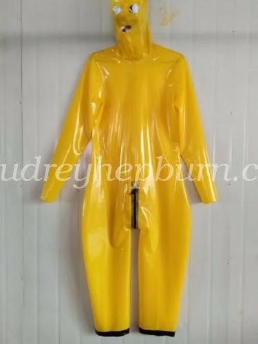 

100% Latex Rubber Ganzanzug Kostüm Catsuit Bodysuit Suit Masquerade ball