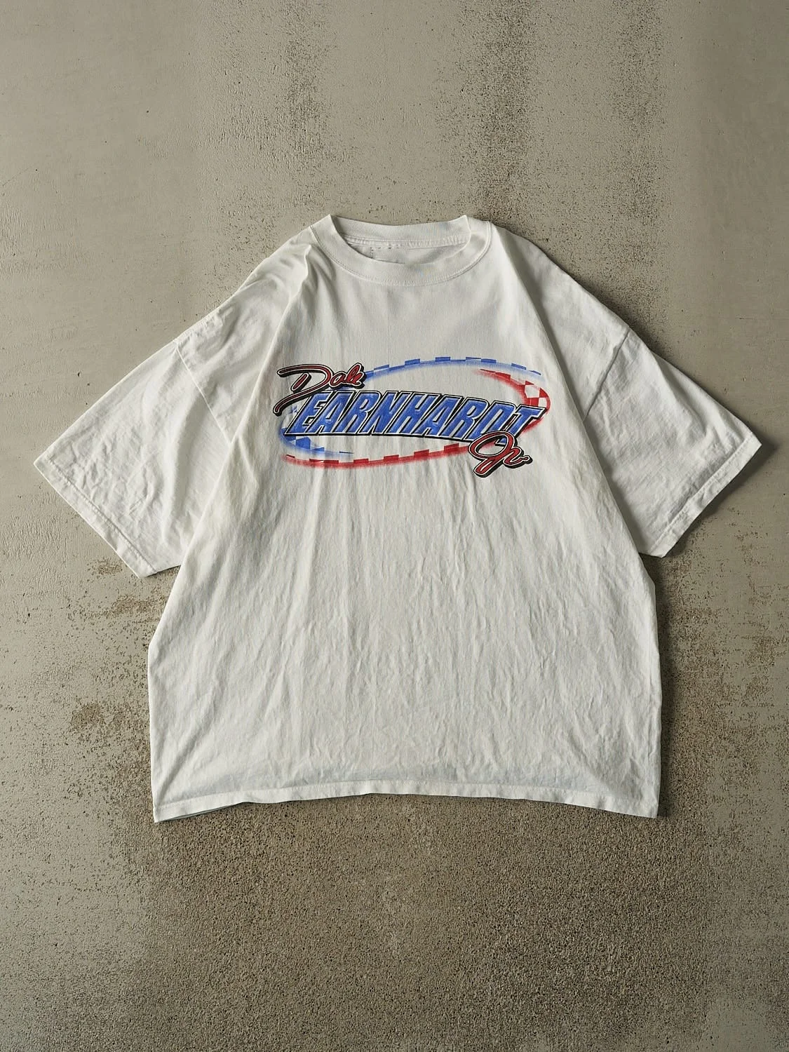 Vintage NASCAR Dale Earnhardt Jr Oval Font Logo Graphic T-Shirt Cotton Men Women Streetwear Tee